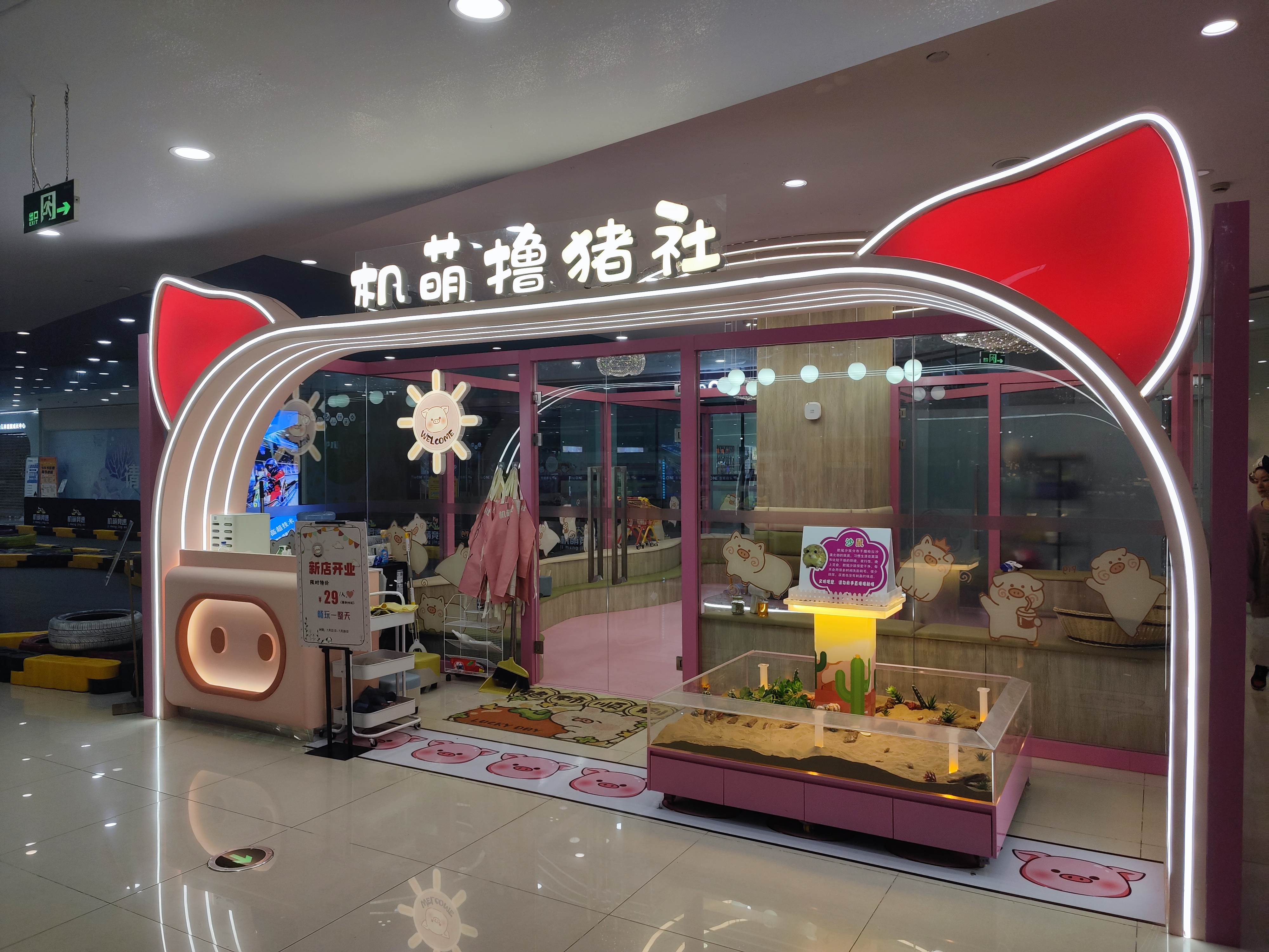 水晶城機(jī)萌擼豬社開業(yè)啦！